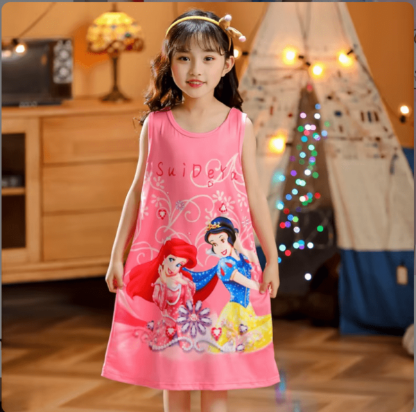 Robe De Nuit Princesse Pour Filles – Image 3