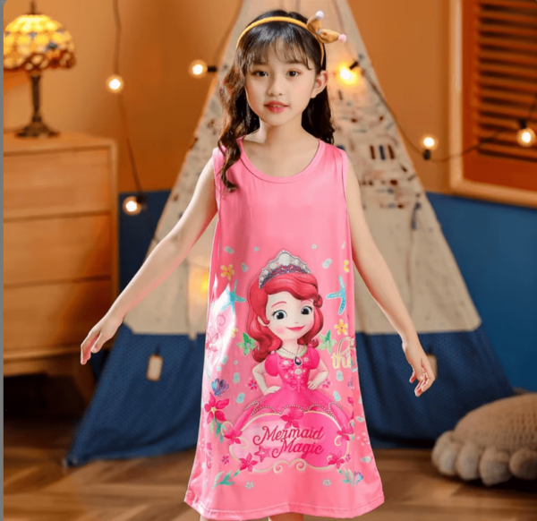 Robe De Nuit Princesse Pour Filles – Image 6