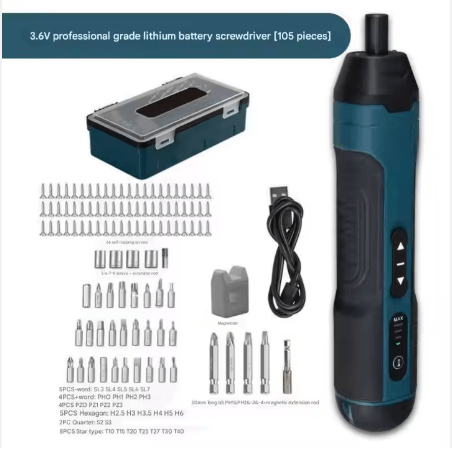 Tournevis électrique sans fil rechargeable USB portable